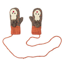 FEITONG Christmas Gloves Winter Warm Gloves for Women Girls Ladies Full Finger Wrist Hanging Neck Thicken Hot Cute Gloves #3