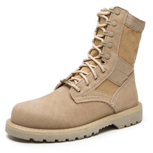 Merkmak Lovers Autumn Winter Leather Ankle Boots Cow Suede Men Desert Military Tactical Outdoor Combat Army Boots Big Size 35-47