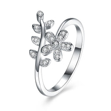 925 Sterling Silver Ring floral stone ring jewelry wholesale SVR119